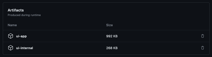 Deployment artifacts